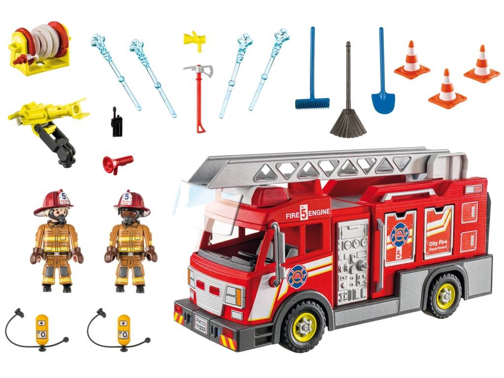 Contenido real de Playmobil® 71233 Camión de Bomberos