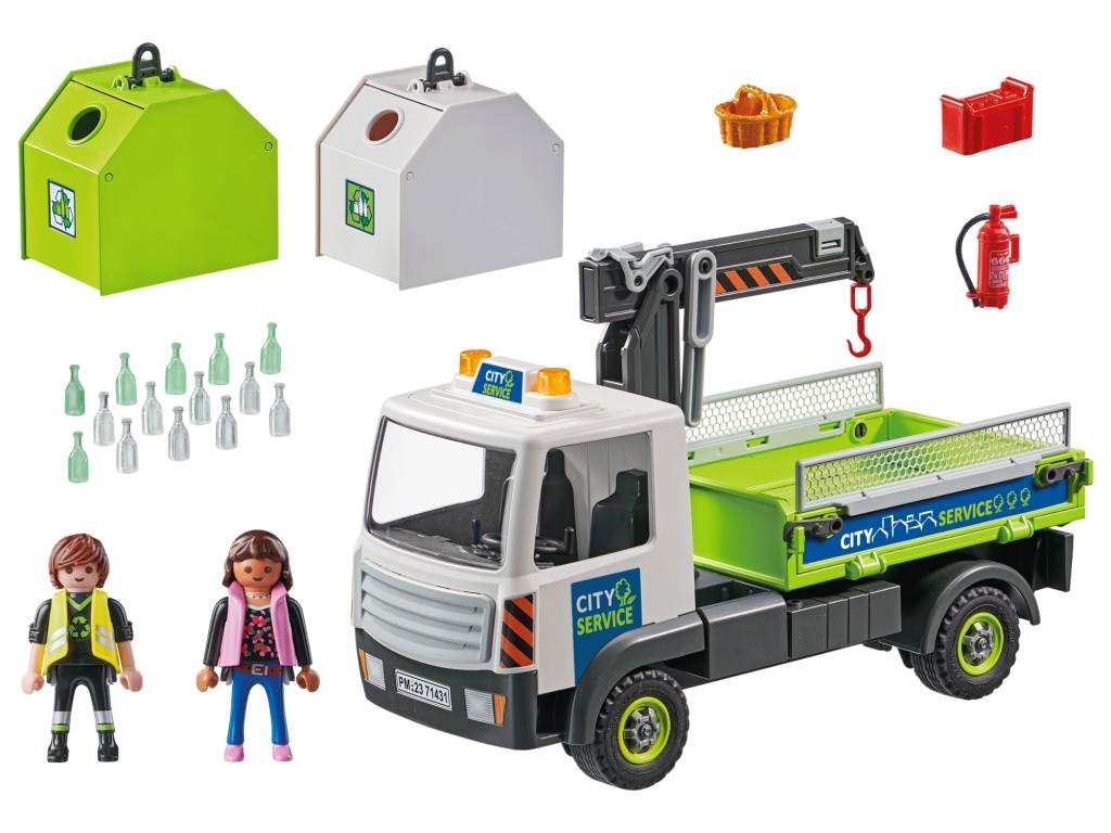 Contenido Real de Playmobil® 71431 Camión de Residuos con Contenedor