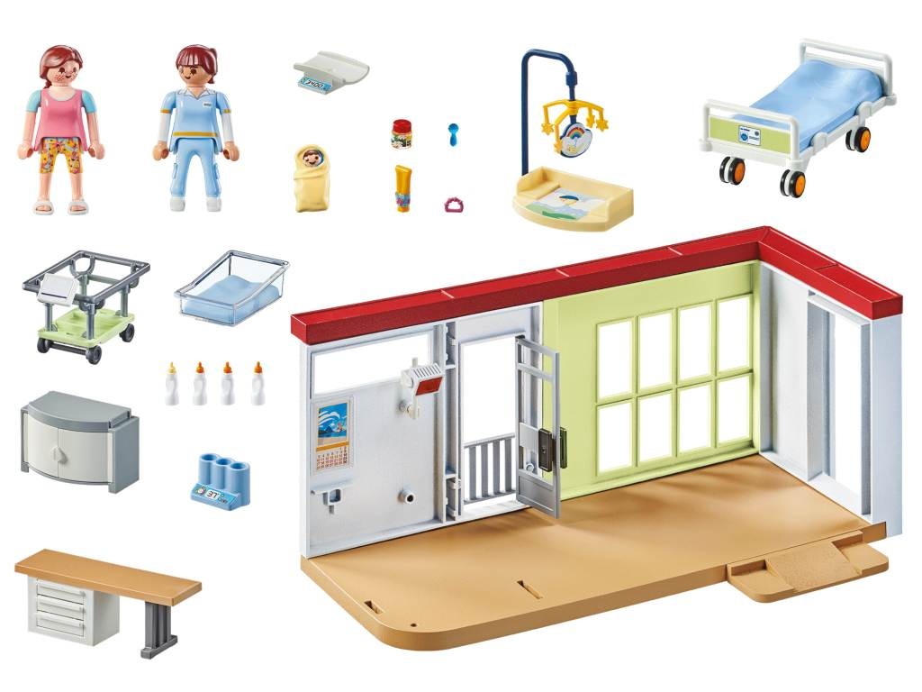 Contenido real de Playmobil® 71616 Maternidad