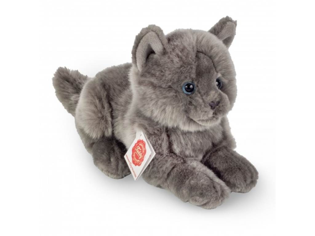 Contenido de Hermann Teddy Gato Cartujo Tumbado 20 Cm.