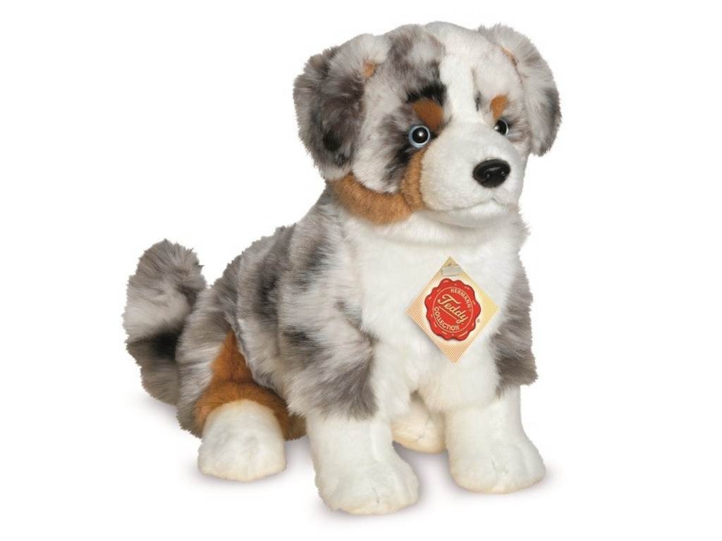 Contenido de Hermann Teddy Pastor Australiano Sentado 30 cm.