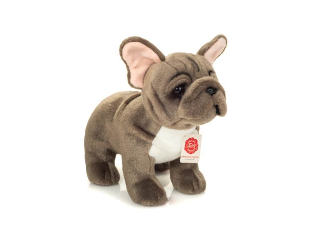 Contenido de Hermann Teddy Bulldog Gris de Pie 30 Cm.