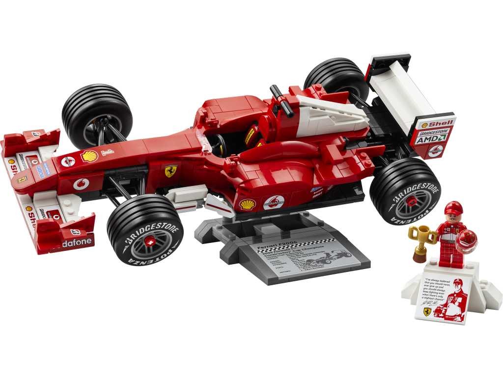 Contenido de LEGO® 11375 Ferrari F2004 y Michael Schumacher