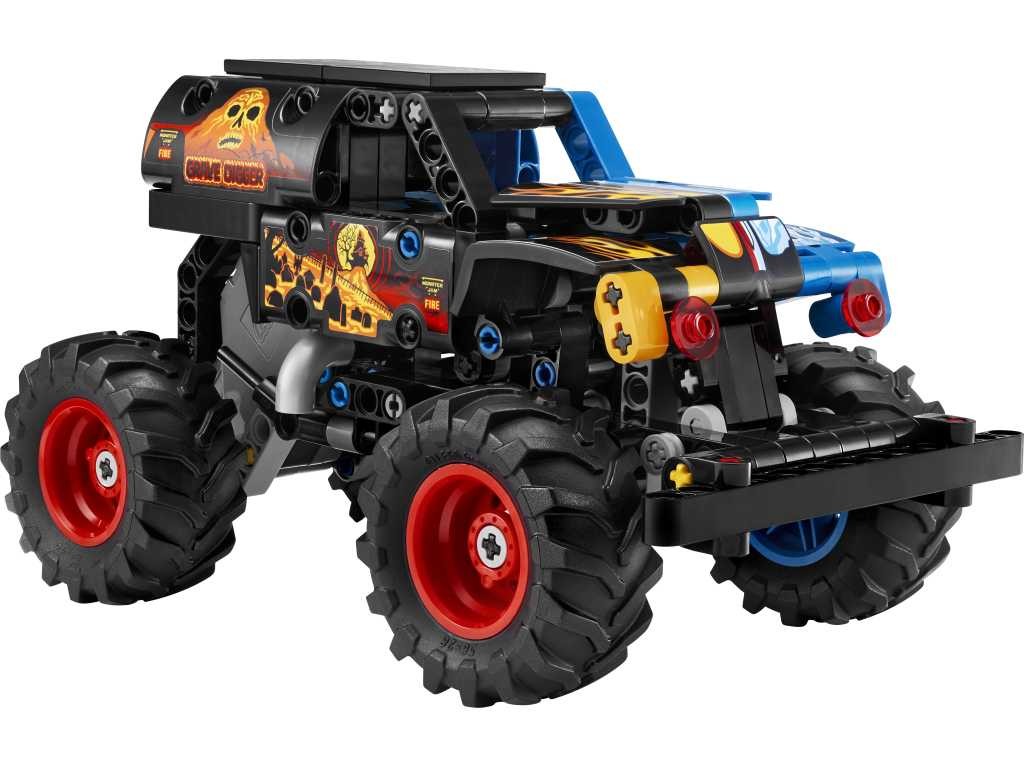 Contenido de LEGO® 42219 Monster Jam™ Grave Digger™ Fuego y Hielo