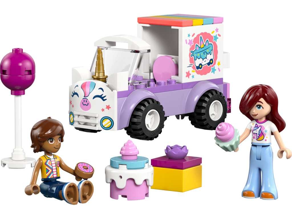 Contenido de LEGO® 42675 Coche-Unicornio de Reparto de Pasteles
