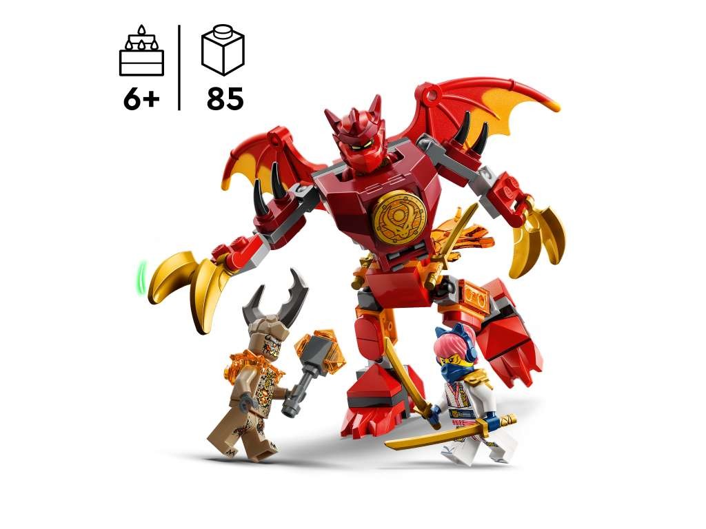Contenido de LEGO® 71851 Pack de Combate: Meca Dragón de Kai