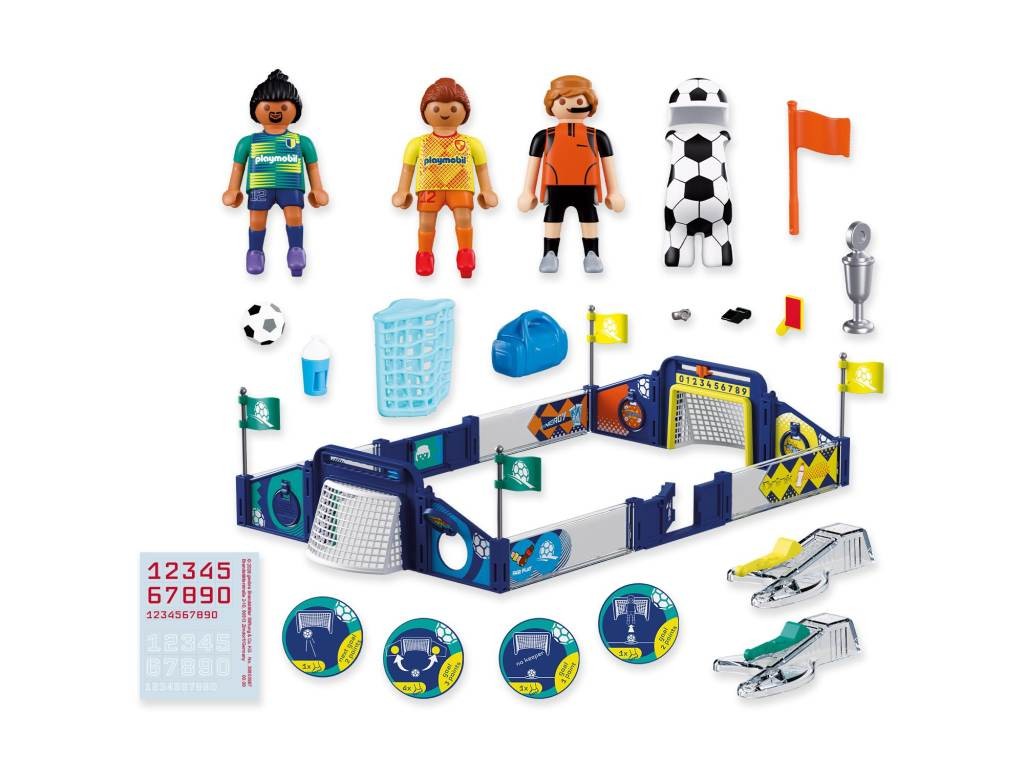 Contenido real de Playmobil® 72056 Estadio de Fútbol