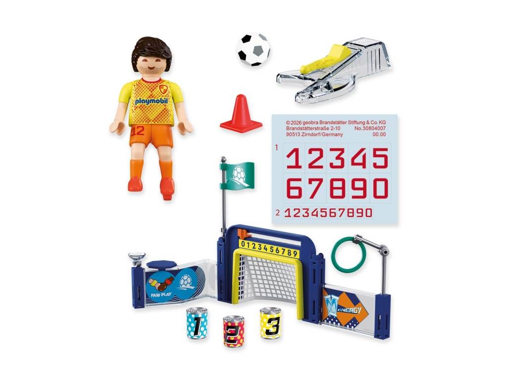 Contenido real de Playmobil® 72057 Centro de Entrenamiento de Fútbol