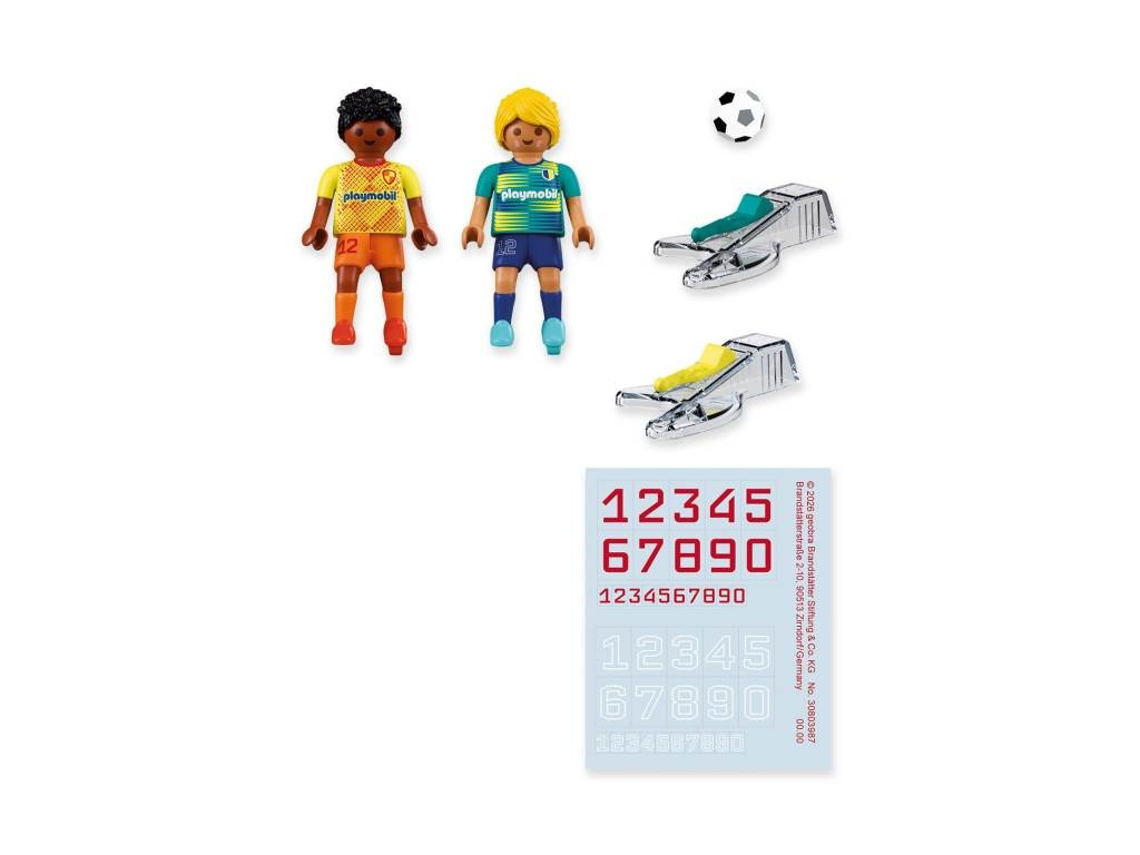 Contenido real de Playmobil® 72058 Jugadores de Fútbol