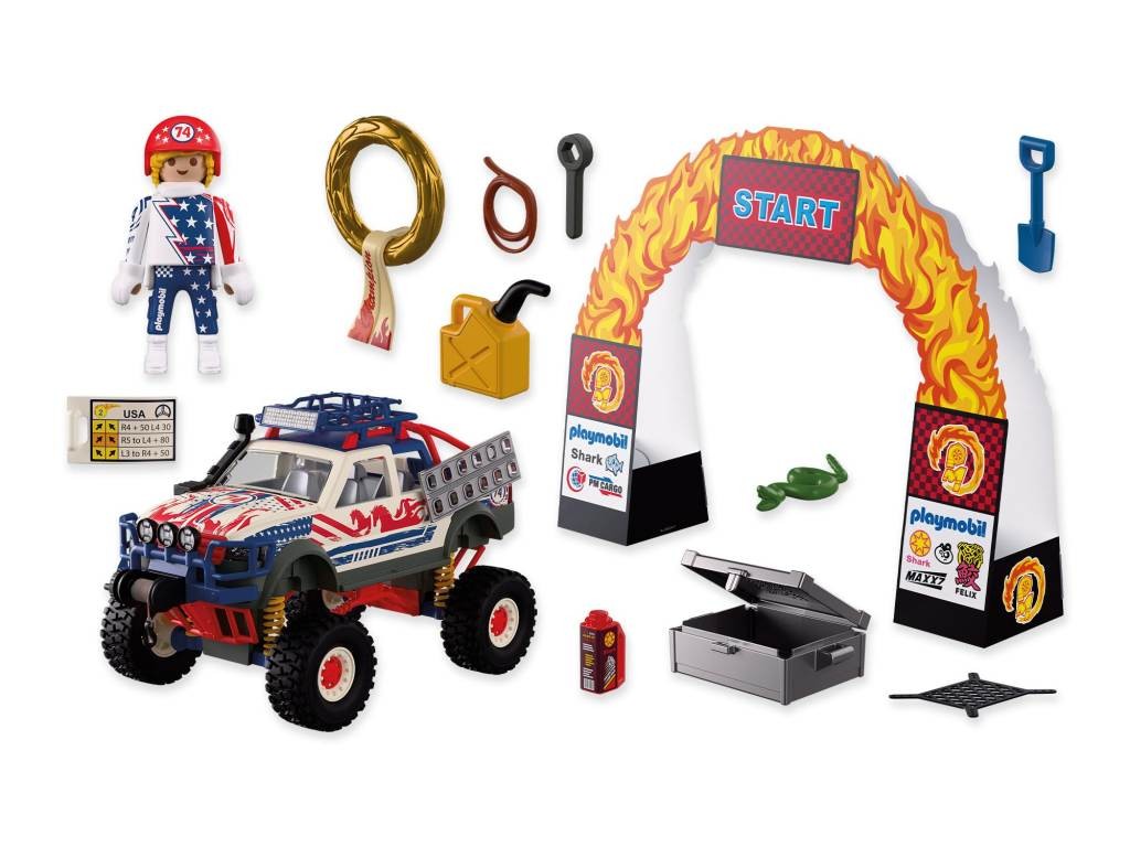 Contenido real de Playmobil® 72061 Camión Todoterreno