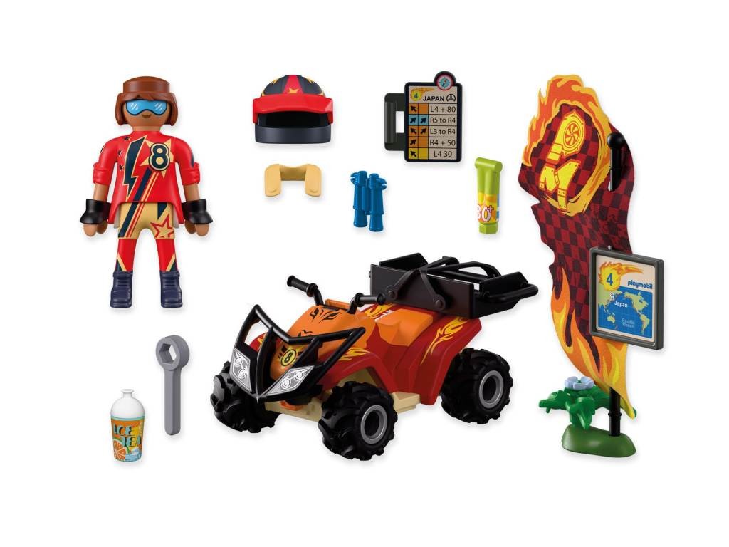 Contenido real de Playmobil® 72064 Quad Todoterreno