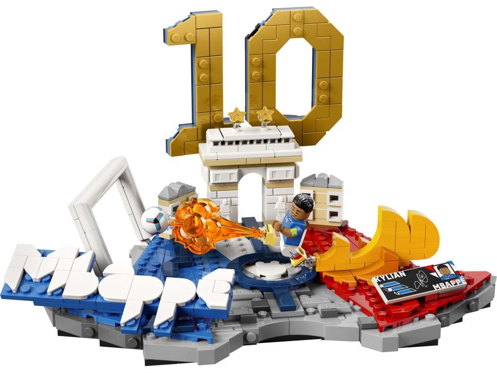 Contenido de LEGO® 43013 Kylian Mbappé: Fenómenos del Fútbol