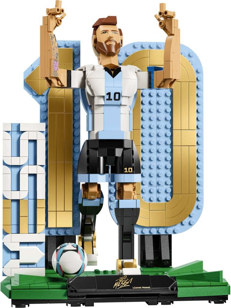 Contenido de LEGO® 43015 Lionel Messi: Leyenda del Fútbol