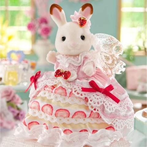 Contenido real de Sylvanian Families 5847 Set Cumpleaños de Freya Celebración