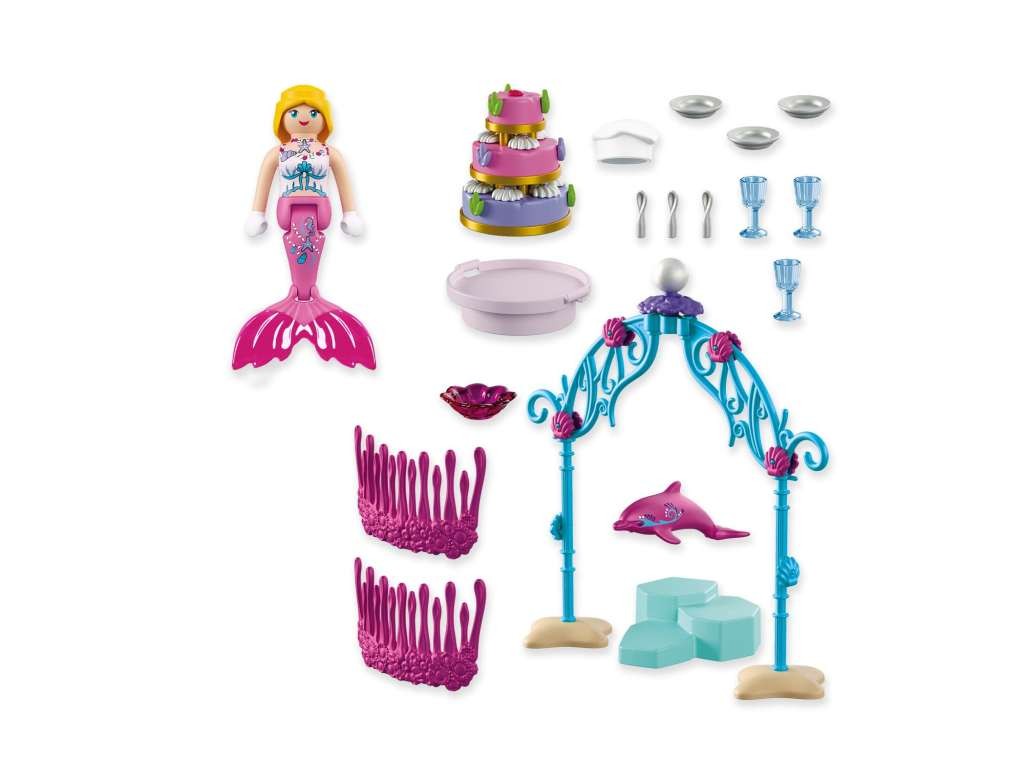 Contenido real de Playmobil® 72108 Banquete de Boda bajo el Mar