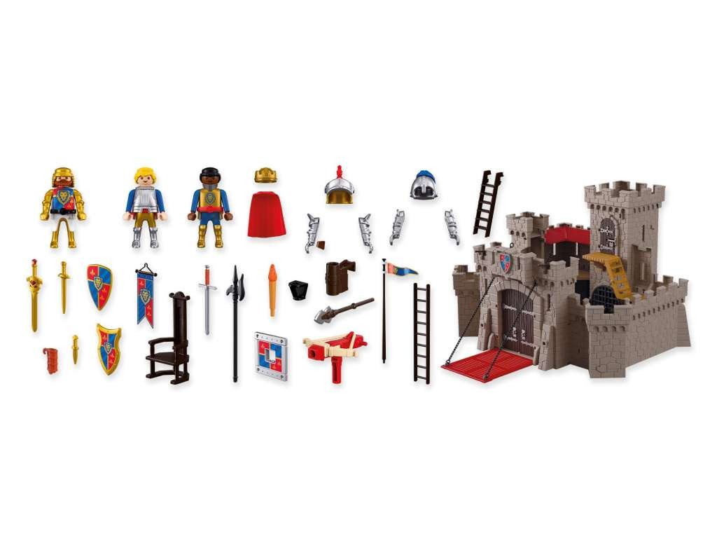 Contenido real de Playmobil® 72112 Gran Castillo Caballeros León