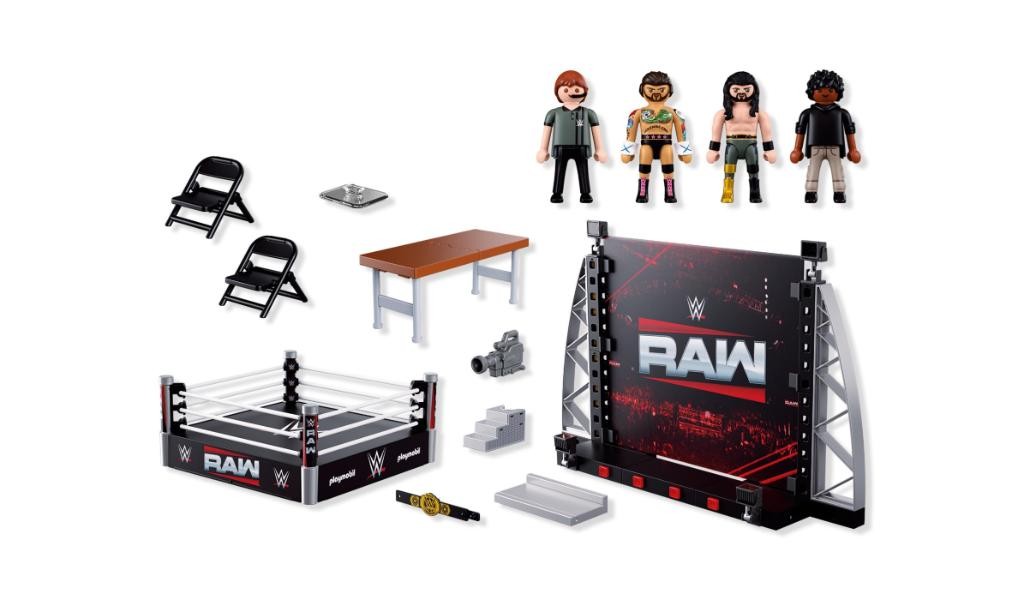 Contenido de Playmobil® 71956 WWE® Set de coleccionista ring RAW