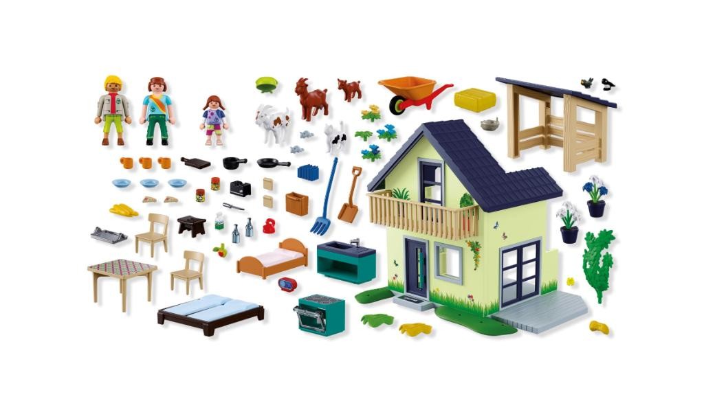 Contenido real de Playmobil® 72162 Casa de Labranza