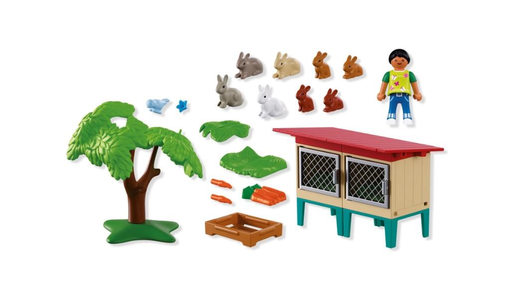 Contenido real de Playmobil® 72170 Conejera