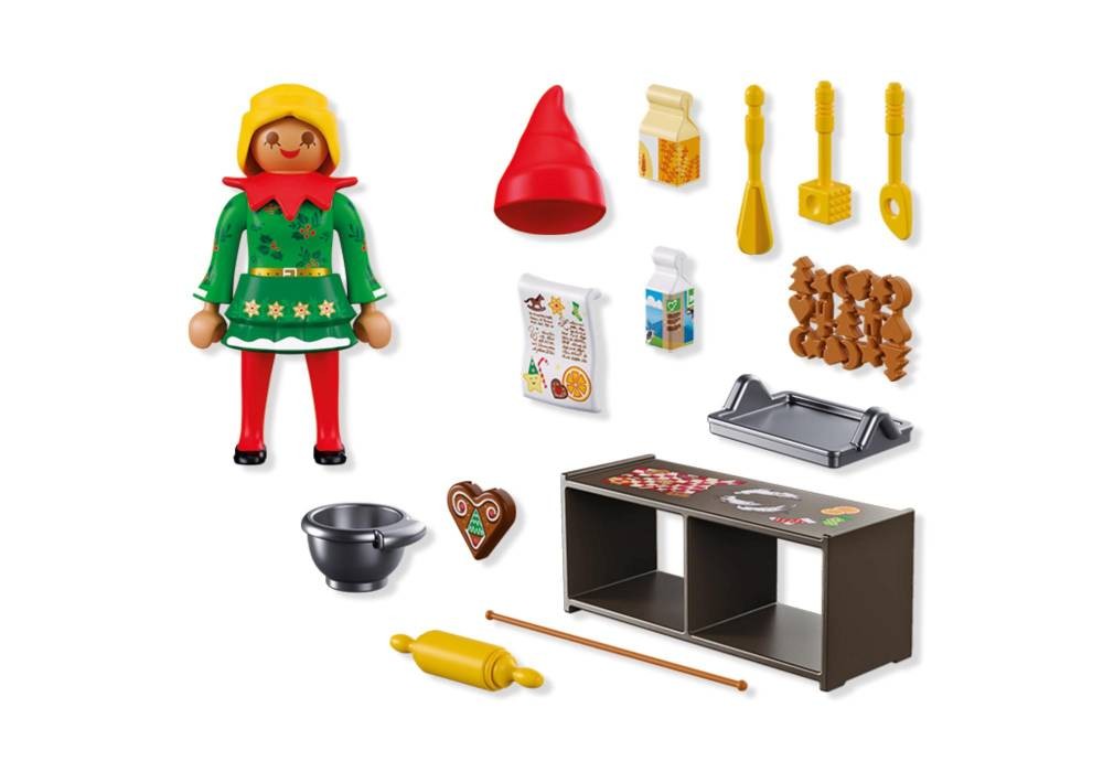 Contenido real de Playmobil® 72152 Elfo Navideño con Galletitas