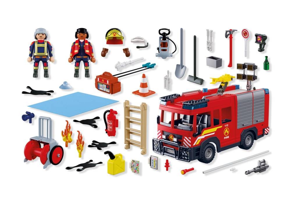 Contenido real de Playmobil® 72193 Camión de Rescate en Caso de Incendios