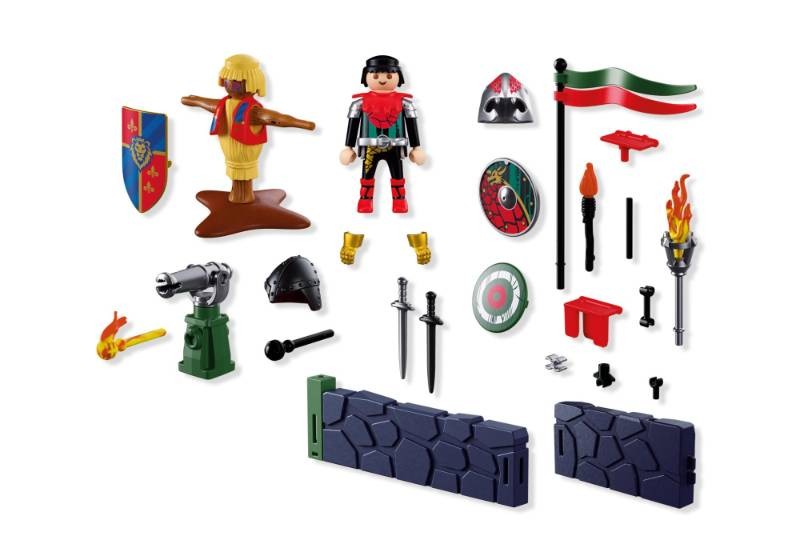 Contenido real de Playmobil® 72213 Entrenamiento de Combate de los Caballeros Dragón