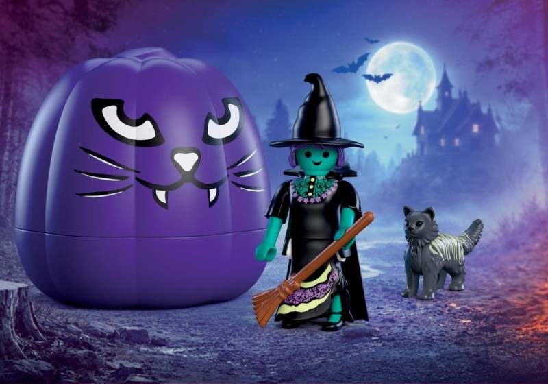 Contenido real de Playmobil® 72360 Calabaza: Bruja